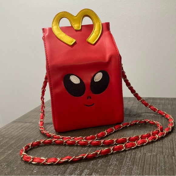 Dolls Kill Handbags - Dolls Kill Red and Yellow Crossbody Bag